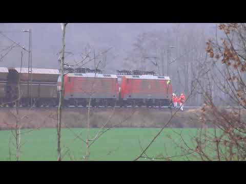 Bahnunfall mit Personenschaden 30.01.2021 BÜ Namedy linke Rheinstrecke Güterzug Crash