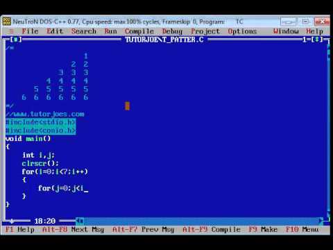 Number Pattern In C Programming Tamil