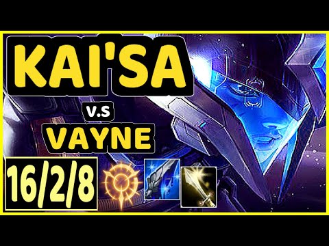 THEFOXZ (KAI'SA) vs VAYNE - 16/2/8 KDA BOTTOM ADC GAMEPLAY - BR Ranked DIAMOND