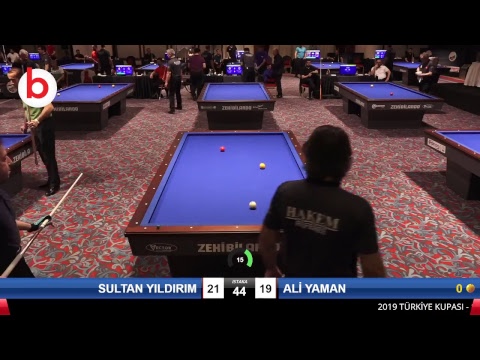 SULTAN YILDIRIM & ALİ YAMAN Bilardo Maçı - 2019 TÜRKİYE KUPASI 1. ETAP ERKEKLER-1.TUR