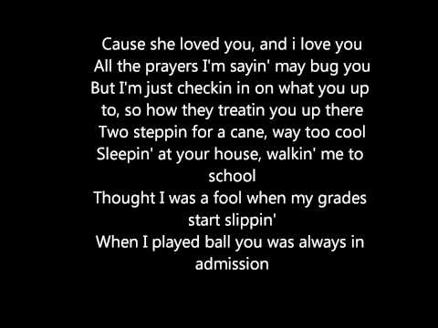 Mac Miller Poppy with lyrics on screen blue slide park kids