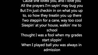 Mac Miller Poppy with lyrics on screen blue slide park kids
