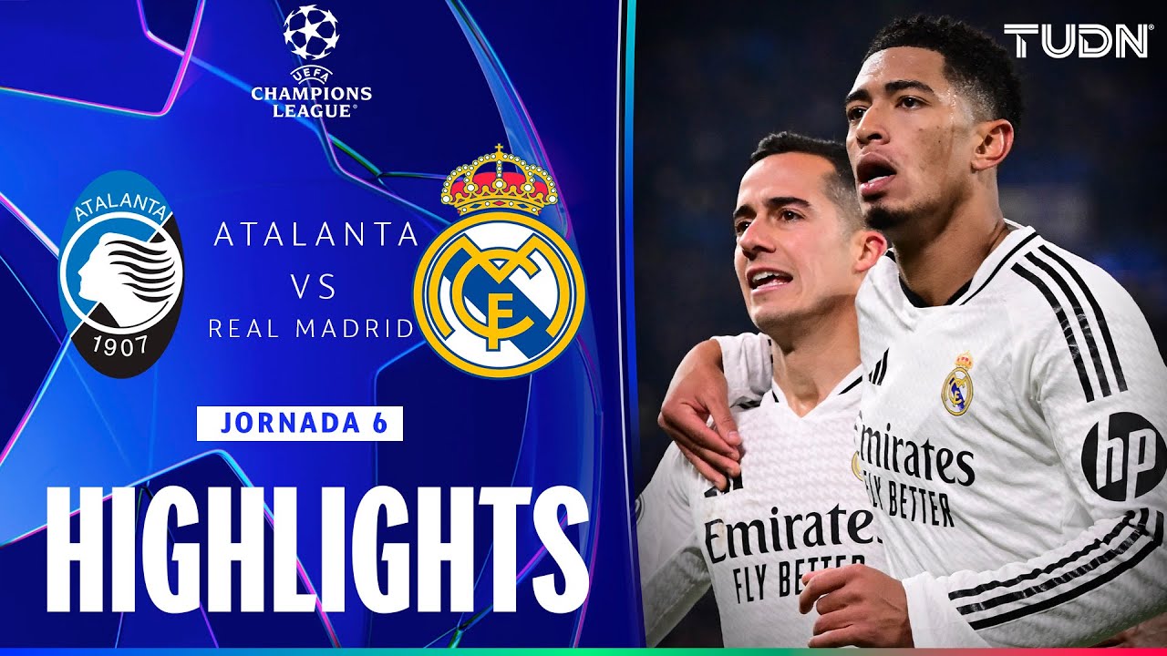HIGHLIGHTS - Atalanta vs Real Madrid | UEFA Champions League 24/25 | TUDN