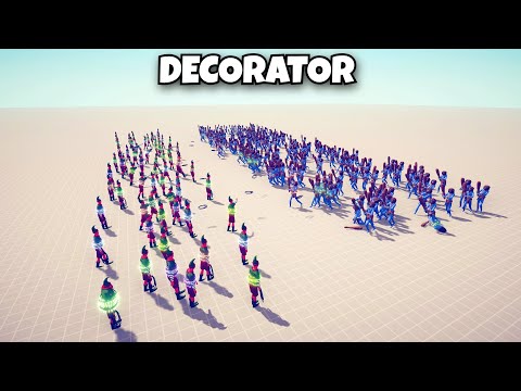 DECORATOR VS UNITS - Totally Accurate Battle Simulator Modded