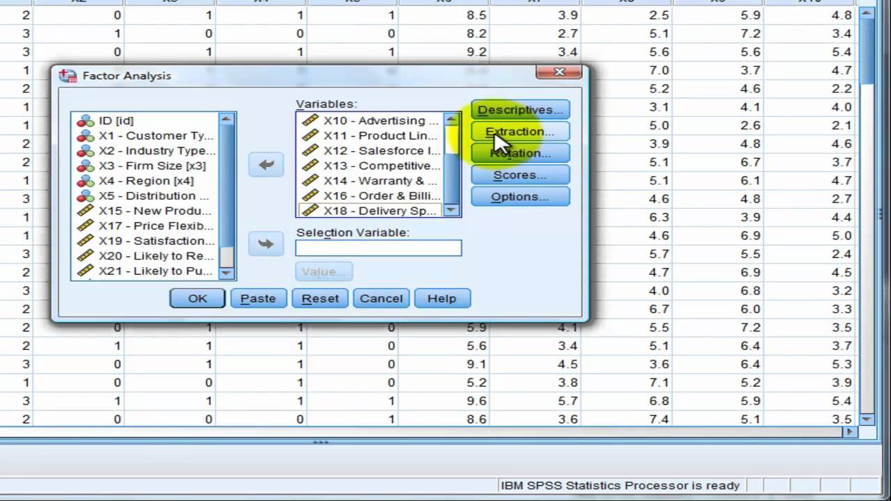 Factor Analysis Tutorial Using Spss v20 part 2