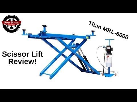 Scissor Lift Review! (Titan MRL-6000 mid rise car lift)