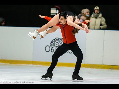 Yuliia ZHATA-Berk AKALIN Bronze medal 12-13 February 2021 Lu Mi Dance Trophy Odessa Free Dance Day 2