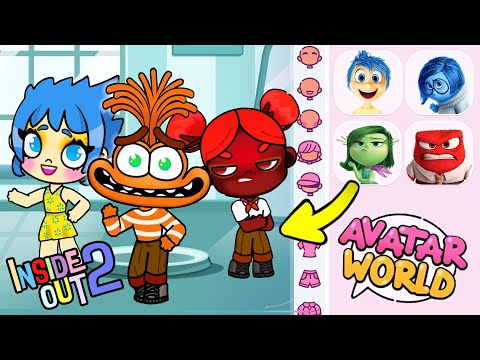 Inside Out 2 in Avatar World! HOW TO CREATE ALL CHARACTERS 🩷 DISGUST, ANGER, ENNUI, JOY