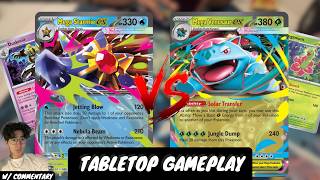 Can Mega Venasaur Ex compete with Mega Starmie Ex Dusknoir?? | Tabletop Gameplay w/ commentary