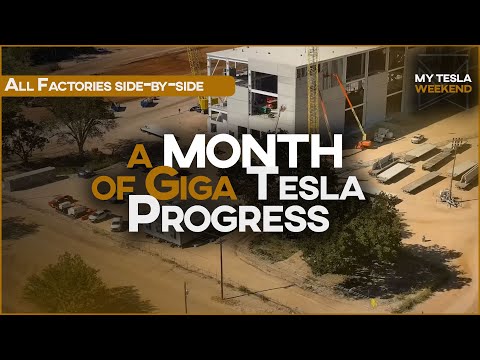 What a MONTH of Tesla Construction looks like - Aug/Sept edition... it's a LOT of progress