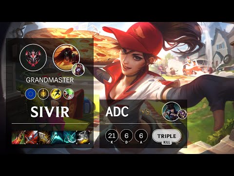 Sivir ADC vs Caitlyn - EUW Grandmaster Patch 10.19