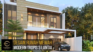 Video Desain Rumah Modern 3 Lantai Bapak Fahmi di  Tangerang, Banten