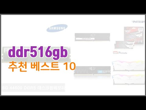ddr516gb 추천 지금 가장 핫한 상품 가격과 리뷰, 판매량으로 알아본 가성비 제품 10가지