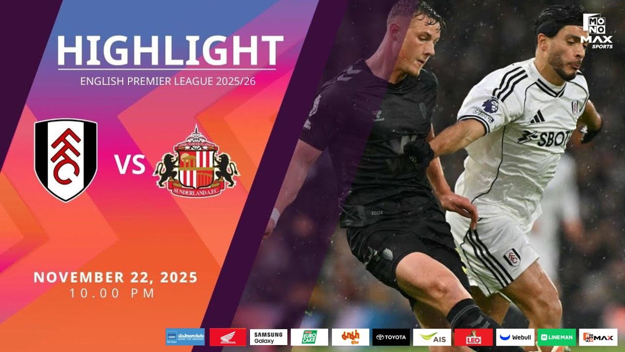 [Highlight] PremierLeague : ฟูแล่ม vs ซันเดอร์แลนด์ (22-11-68)