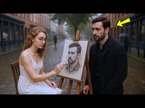 💗Shy Artist Draws Portrait for Lonely Man—Unaware He’s a Millionaire Missing Family