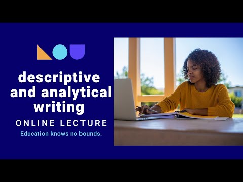 2021 MBA Research Methods Session 3b: Descriptive and Analytical Writing