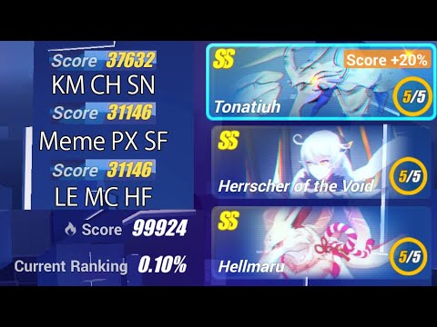 [HI3SEA] Memorial W32 - Tonatiuh 37632/31360; HoV 31146; Hellmaru 31146 - Exalted