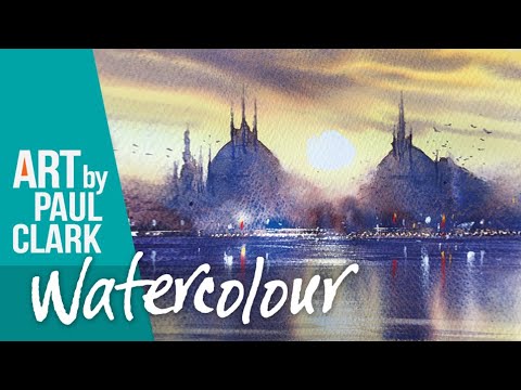 A step by step tutorial in watercolour by Paul Clark - A scene in Venice