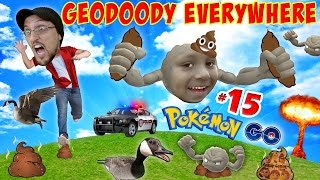 GEO-DOODEY MINES!  Poop Explosion + ♫ HITMONCHAN ♫ + POLICE?!?! (FGTEEV POKEMON GO Part 15)