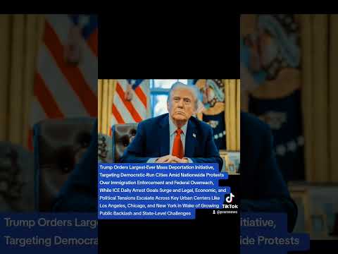 Trump Orders ICE to Expand Mass Deportations in Democrat Run Cities Amid Protests and Legal Pushback
