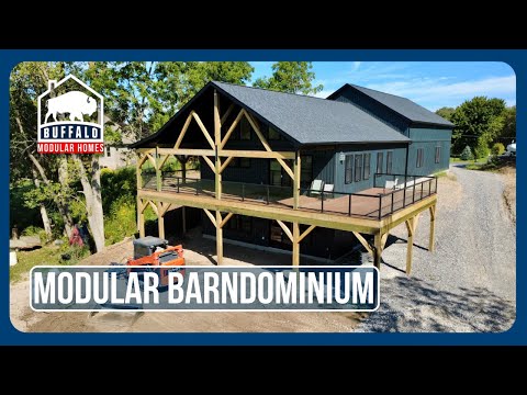 Modular Barndominium Final Walkthrough - Walkout Basement and Wraparound Porch!