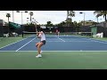 Sara Beckman Tennis 2021- Practice 4-4-19