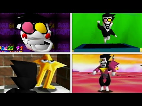 Playing as Spamton in Mario 64 (Real N64 Capture) (All Content + Ending)