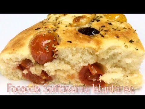Focaccia Sofficissima Istantanea - Ricetta in 5 minuti - TUTTI A TAVOLA