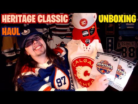 Unboxing Calgary Flames 2023 Heritage Classic Jersey!