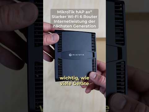MikroTik hAP ax² – kompakte Wi-Fi 6 Power für Zuhause und Büro
