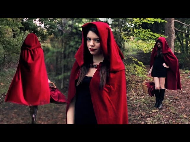 Vídeo relacionado con POIUIYQA Capa con Capucha Roja, Disfraces de Carnaval Mujer, Disfraz Caperucita Roja, Disfraz Caperucita con Impresión 3D, Little Red Riding Hood Costume para Carnaval Navidad Fiesta Cosplay