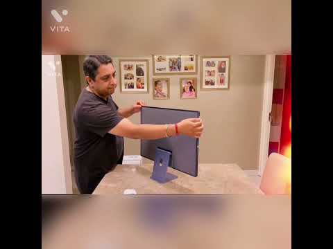 The new Apple iMac 24 inch Purple unboxing