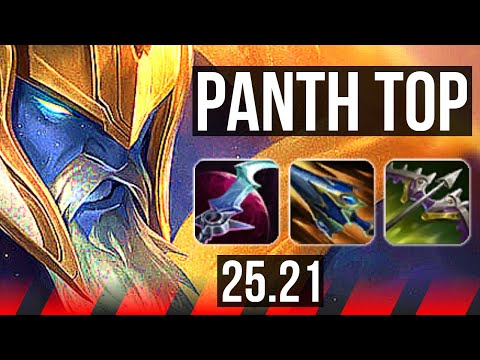 PANTHEON vs DARIUS (TOP) | 6 solo kills, 19/3/5, Legendary | EUW Diamond | 25.21