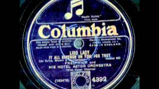 Fred Rich & His Hotel Astor Orchestra on 78 rpm