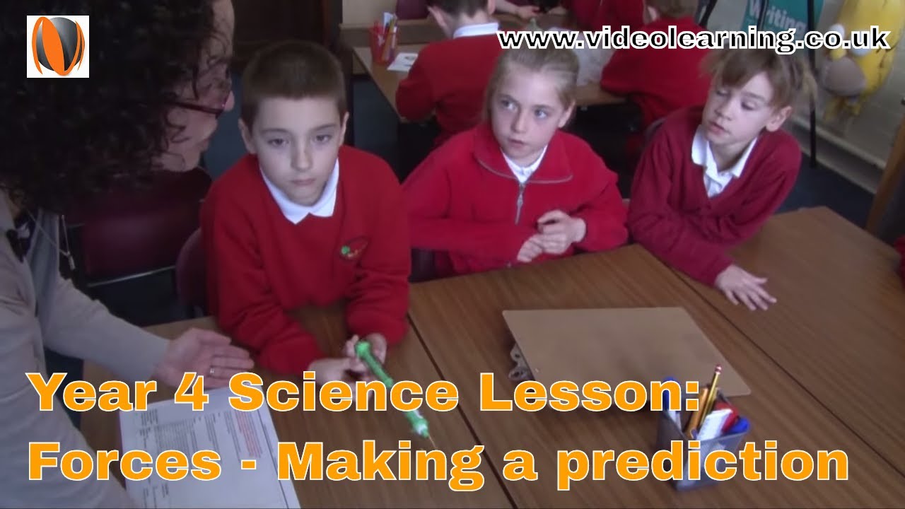 Year 4 Science Classroom Observation: Forces - making a prediction