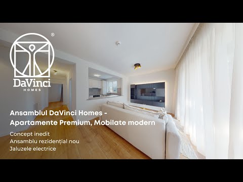 Apartament Nou, Mobilat si Utilat, 53 mp Utili - Ansamblul DaVinci Homes
