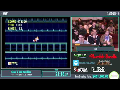 Awesome Games Done Quick 2015 - Part 92 - Sonic 3 and Knuckles by HDL