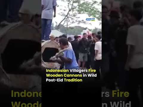 Wooden Cannons Boom Across River After Eid | West Java Festival