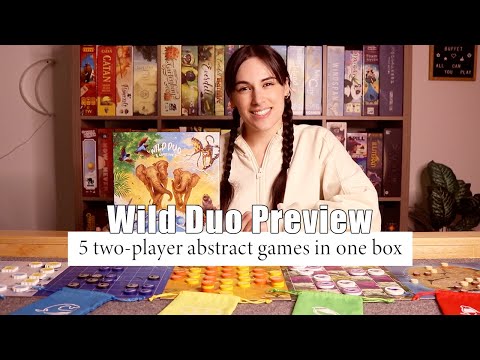 Wild Duo Preview! | 5 two-player abstract games in one box!