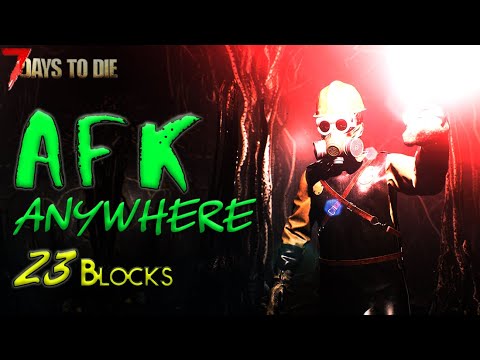 AFK Horde Base ANYWHERE! Build in 3 MINUTES with ONLY 23 Blocks! | 7 Days to Die A20
