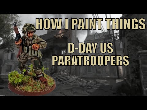 Simple Painting: D-Day US Paratroopers - How I Paint Things