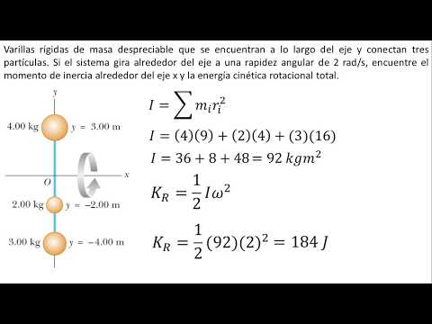 Physics | Rotational Kinetic Energy and Moment of Inertia | Example 1