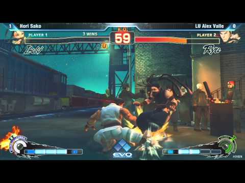 [EVO 2012 SSFIV AE Top 32] Hori Sako (Ibuki) vs LU Alex Valle (Ryu)