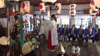 preview picture of video '巫女舞（因島田熊八幡宮秋祭り2013）'