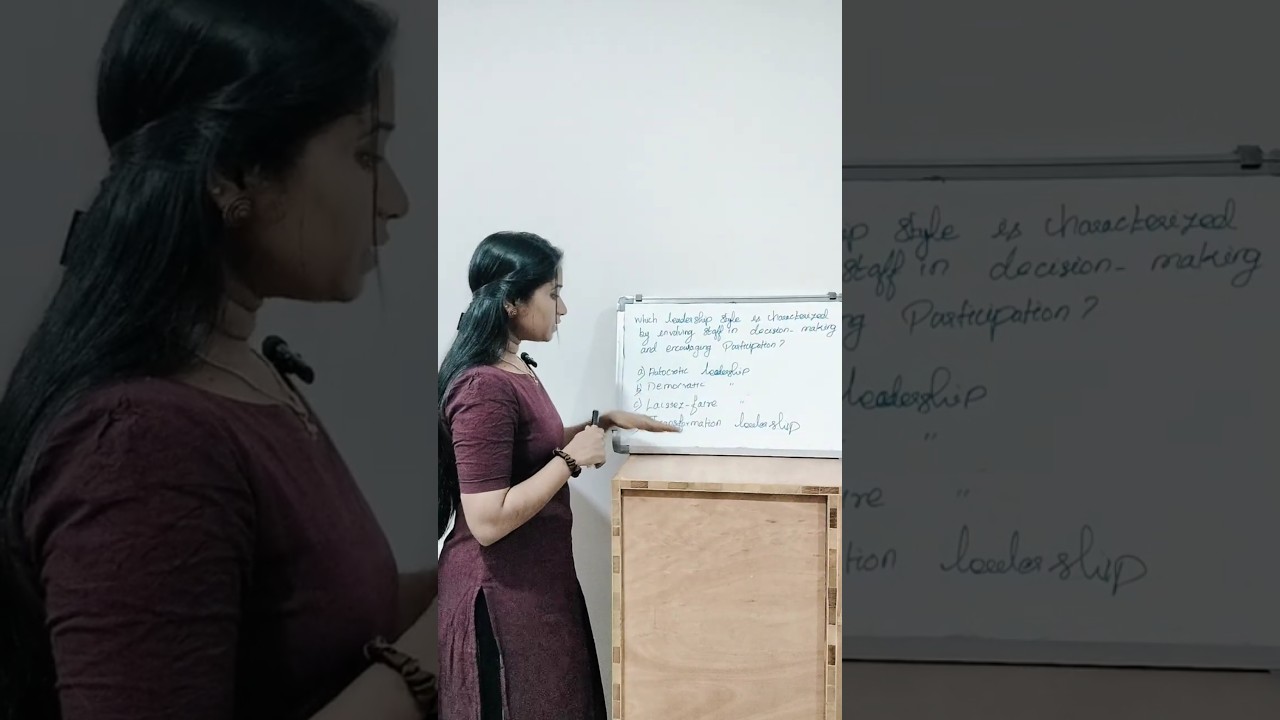 MCQ -Nursing management (leadership styles)