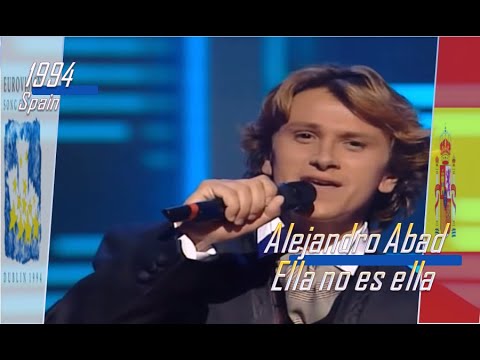 eurovision 1994 Spain 🇪🇸 Alejandro Abad - Ella no es ella ᴴᴰ