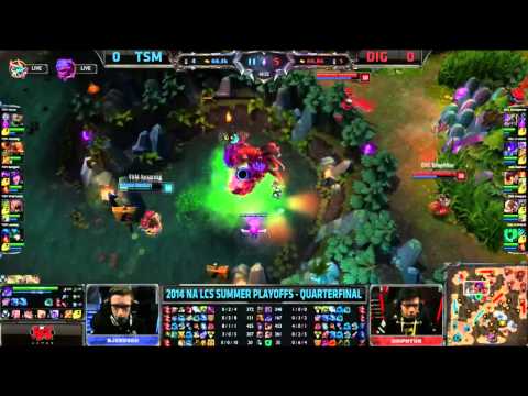 TSM vs Dignitas Game 1 Highlights Quarter Final S4 Worlds Regional Qualifier Summer NA LCS