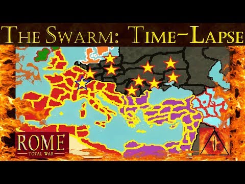 The Swarm: Barbarian Invasion TimeLapse: Rome Total War Mod (A.I. Only)