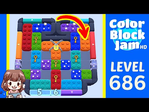 Color Block Jam Level 686 Solution Walkthrough