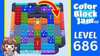 Soluzione del Livello 686 di Color Block Jam